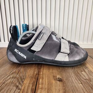 Scarpa Origin Climbing Shoes Mens Sz 11 2/3 EU 45.5 Gray Dual Strap Bouldering